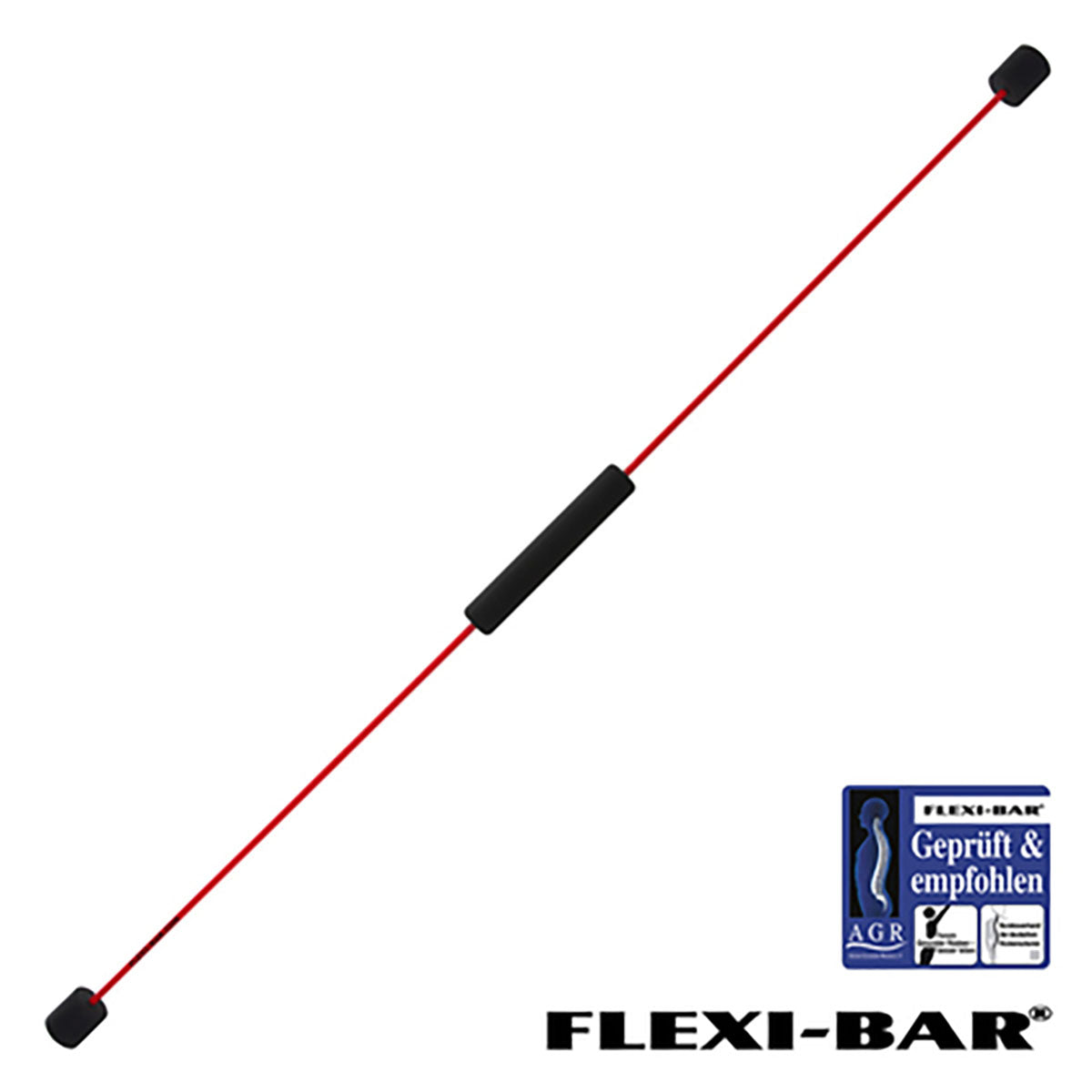 健身套裝：【FLEXI-BAR 紅色標準版 & athelite sports 專業普拉提瑜伽墊 8mm】(送便攜綁繩)