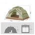 MasterTool 3 合 1 雙層防水家庭自動帳篷（淡綠色）