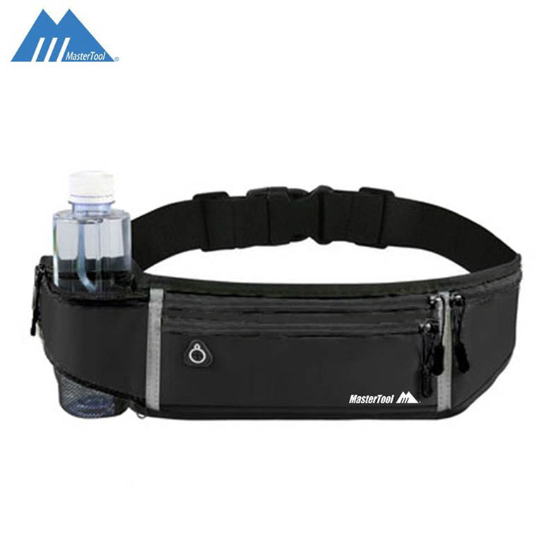 MasterTool - 運動跑步貼身腰帶-黑色 親膚運動腰包
