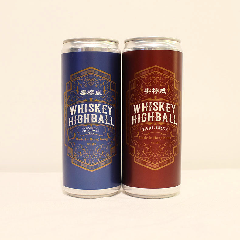 蜜檸威 - 威⼠忌梳打 330ml 12罐裝(檸檬+桃味+烏龍茶+伯爵茶)