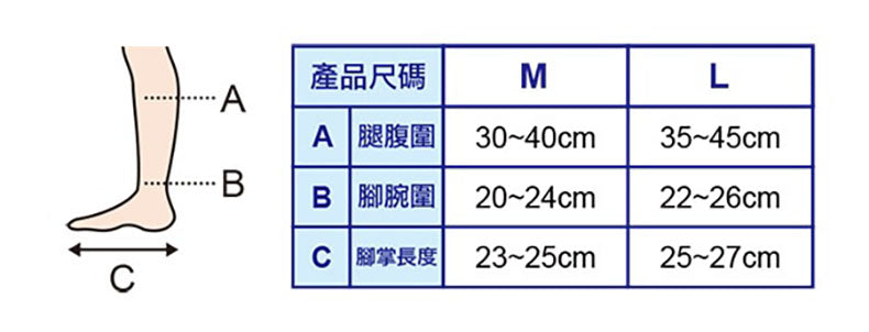 ProFits 運動護小腿壓力襪(一對裝)- 黑色 (半筒  分段施壓)(M / L)