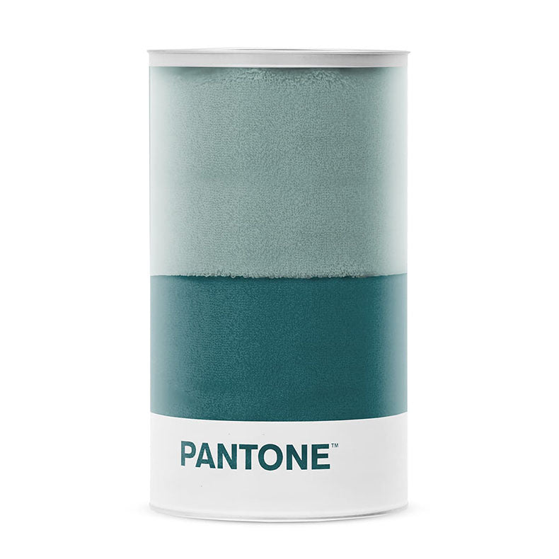 PANTONE Funmix Collection 優質純棉拼色浴巾 - 深綠/淺綠 RE01B