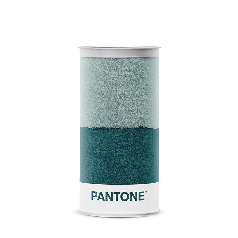 PANTONE Funmix Collection 優質純棉拼色面巾 - 深綠/淺綠 RE01H