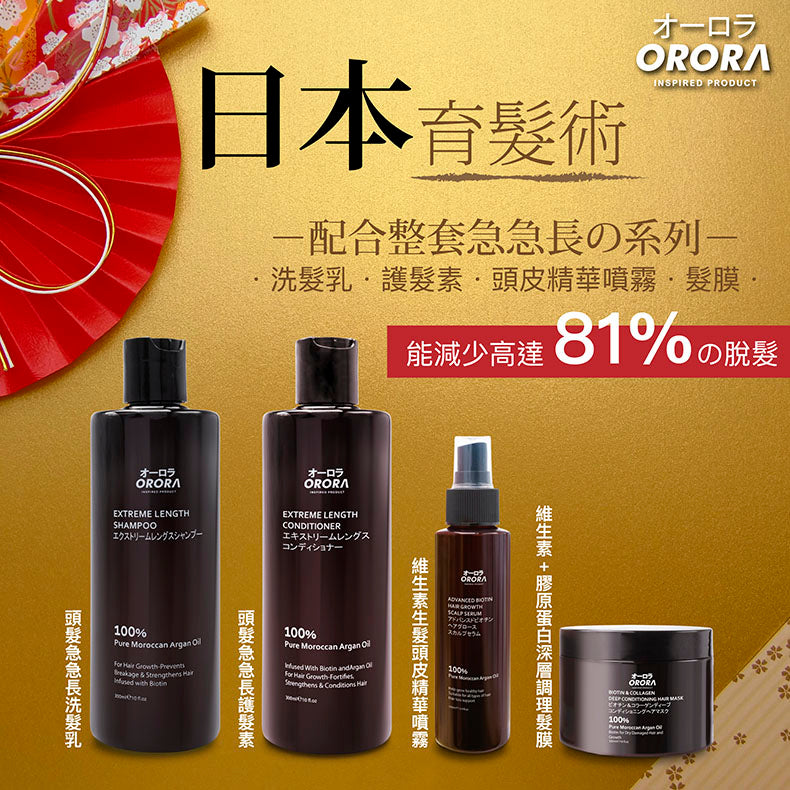 ORORA - 日本頭髮急急長護髮素 300毫升 防脫生髮護髮素