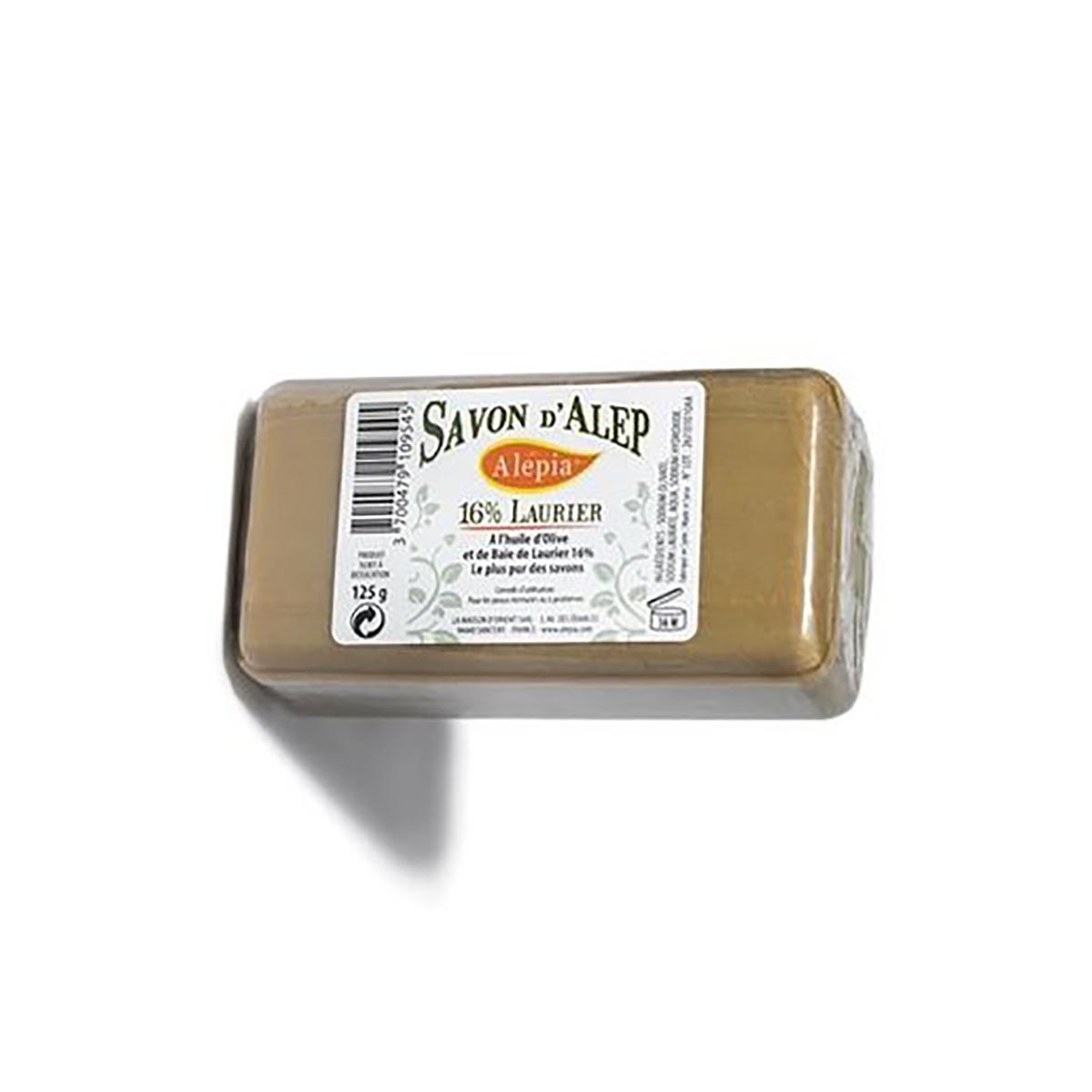 Alepia - 法國敍利亞古皂 16% 月桂油 + 84% 初榨橄欖油(又稱濕疹皂) 125g