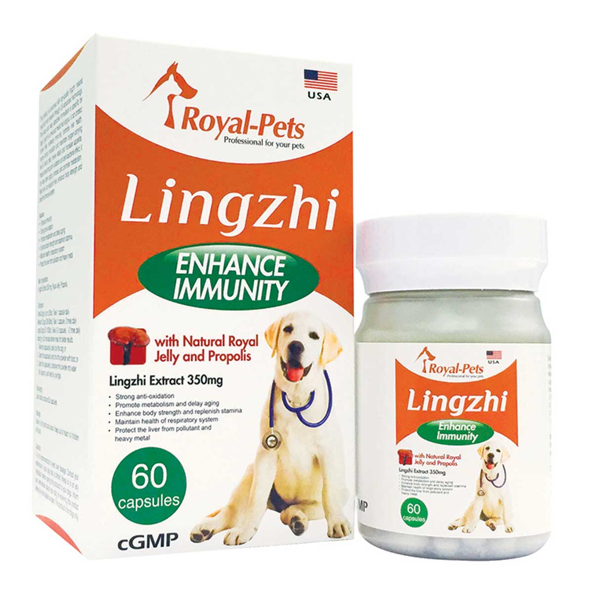 MAMA730 Royal-Pets 純正靈芝 60粒膠囊 Royal-Pets Lingzhi 60 capsules