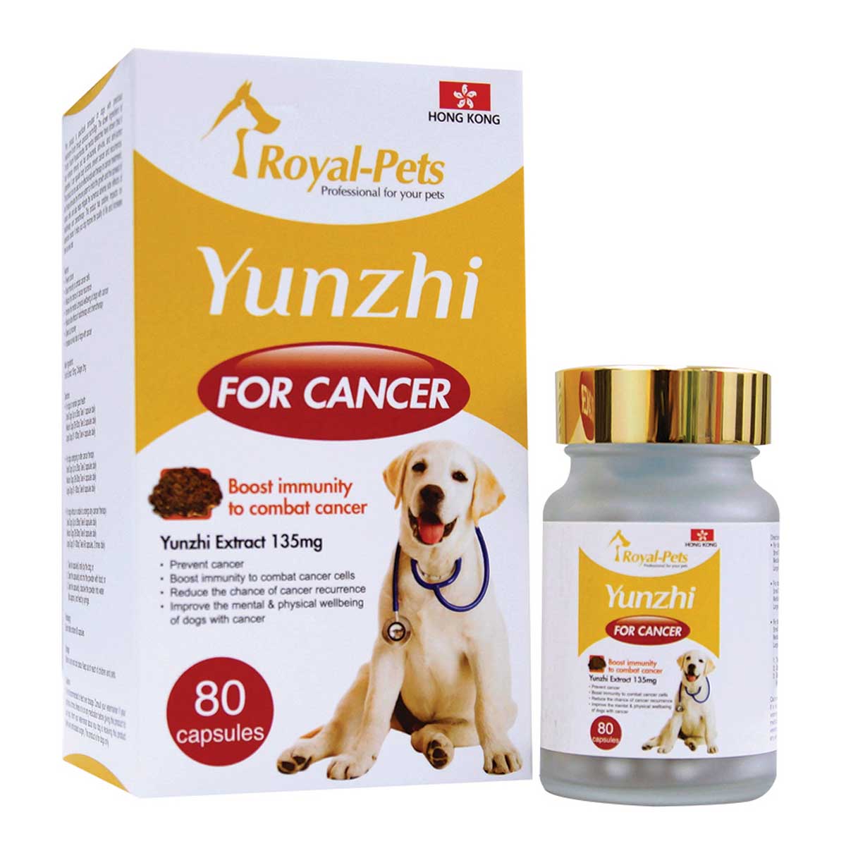 MAMA730 Royal-Pets 純正雲芝 80粒膠囊 Royal-Pets Yunzhi Extract 135mg 80 capsules  