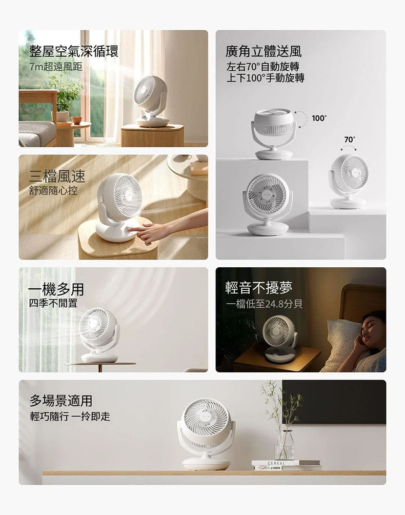 小米有品 - FIVE HOME 福愛屋桌上型空氣循環扇
