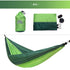 MasterTool 超輕戶外防側翻露營休閒單人吊床，綠色 - 400磅重量負載