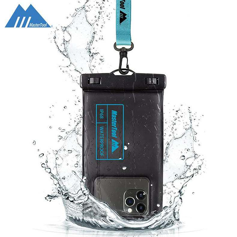 MasterTool 專業版 IP68 透明手機防水袋（黑色）