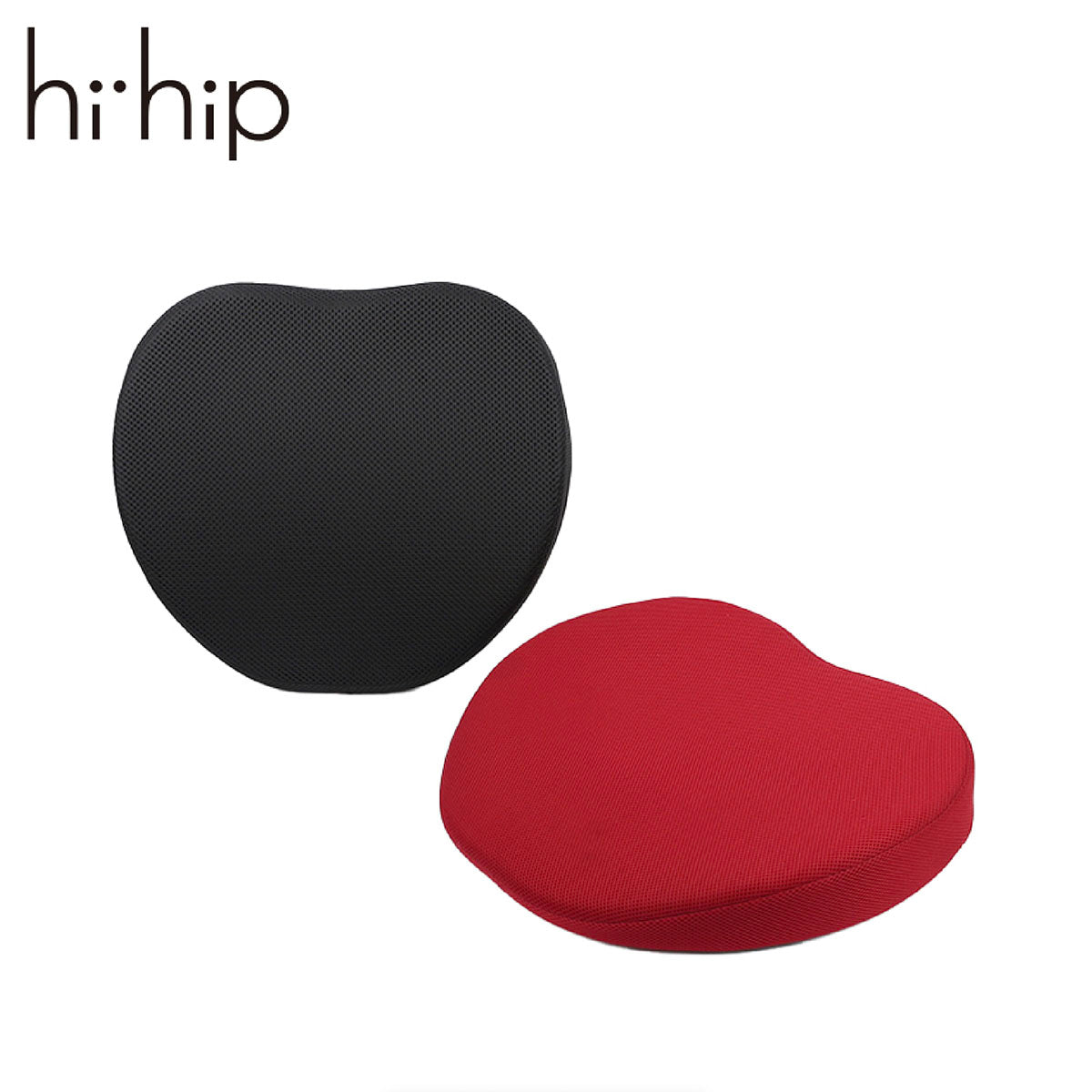hihip 骨盤矯正坐墊（黑色 / 紅色）