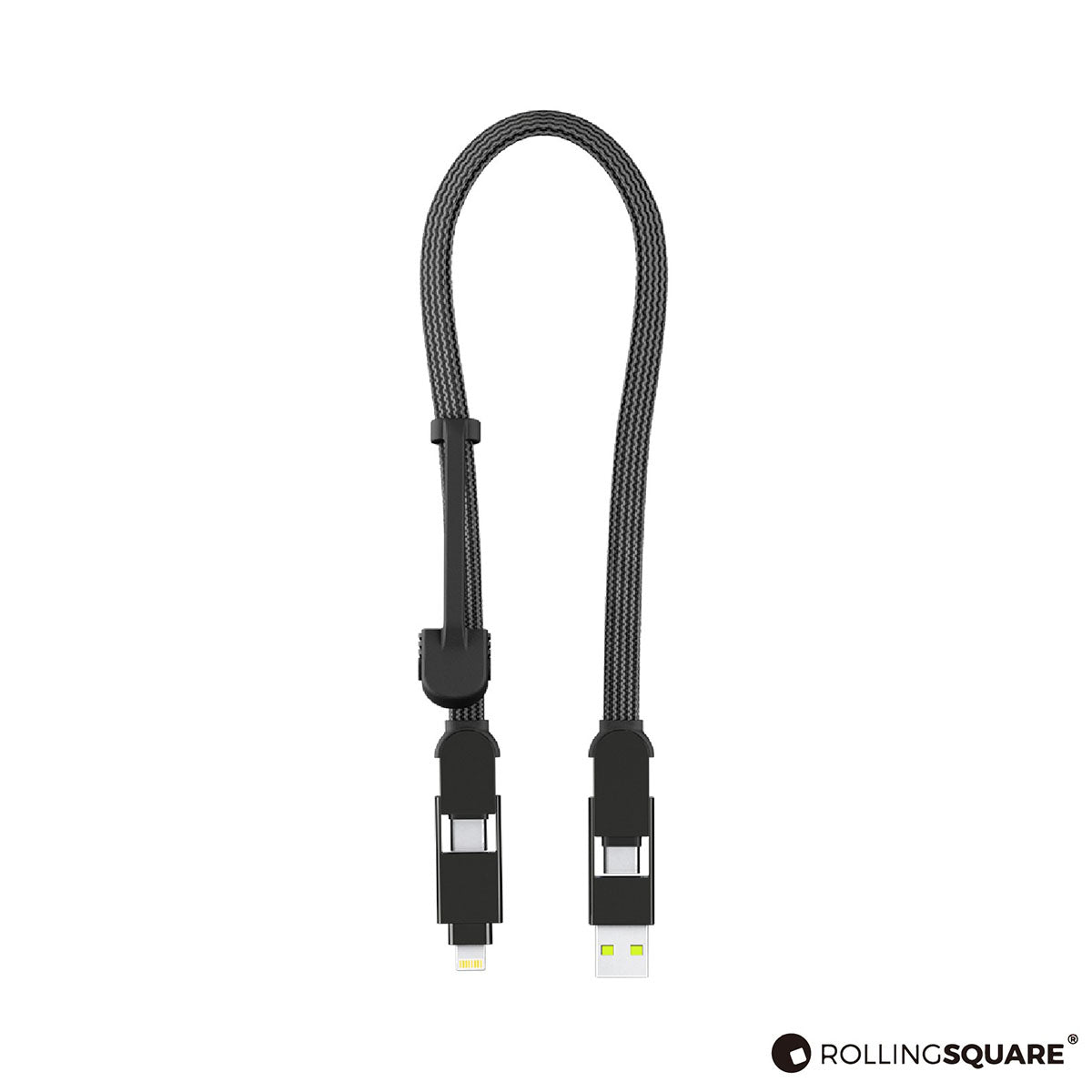 Rolling Square inCharge XL 100W 六合一快速充電線 (200cm/300cm) (黑色/白色/黃色)