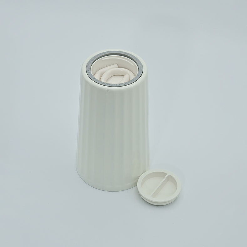 Hillx 輕奢雙層316不鏽鋼保溫咖啡杯 420ml (黑/白/粉紅)