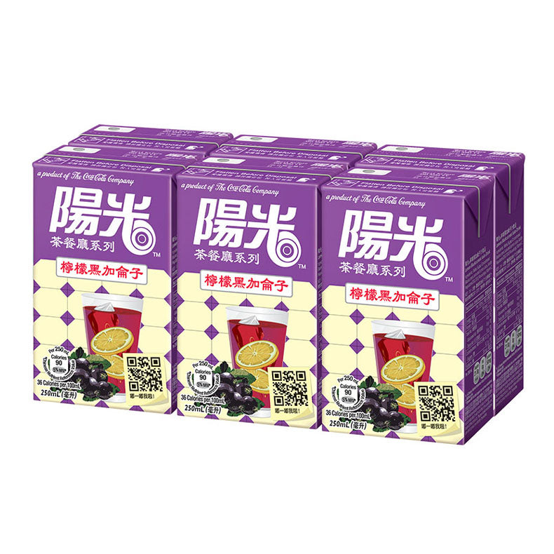 Hi-C - 陽光檸檬黑加侖子飲品250亳升x 6 X 4紙包裝 - 原箱