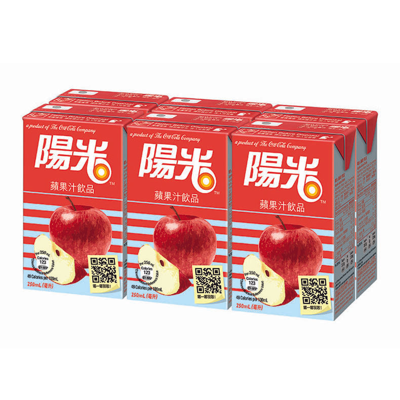 Hi-C - 陽光蘋果汁飲品250亳升x 6 X 4紙包裝 - 原箱