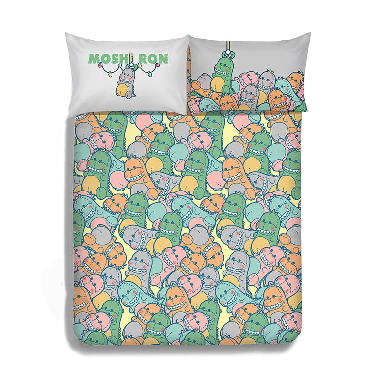 (預購) CASABLANCA | Moshi Ron卡通純棉系列床笠連枕袋 (單人/4呎雙人/4呎半雙人/加大)