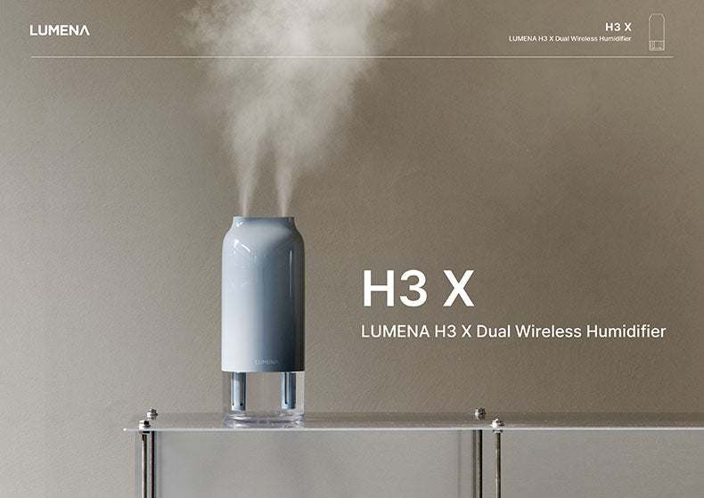 Lumena H3X 無線加濕機 (淺褐色/灰色/深綠色)