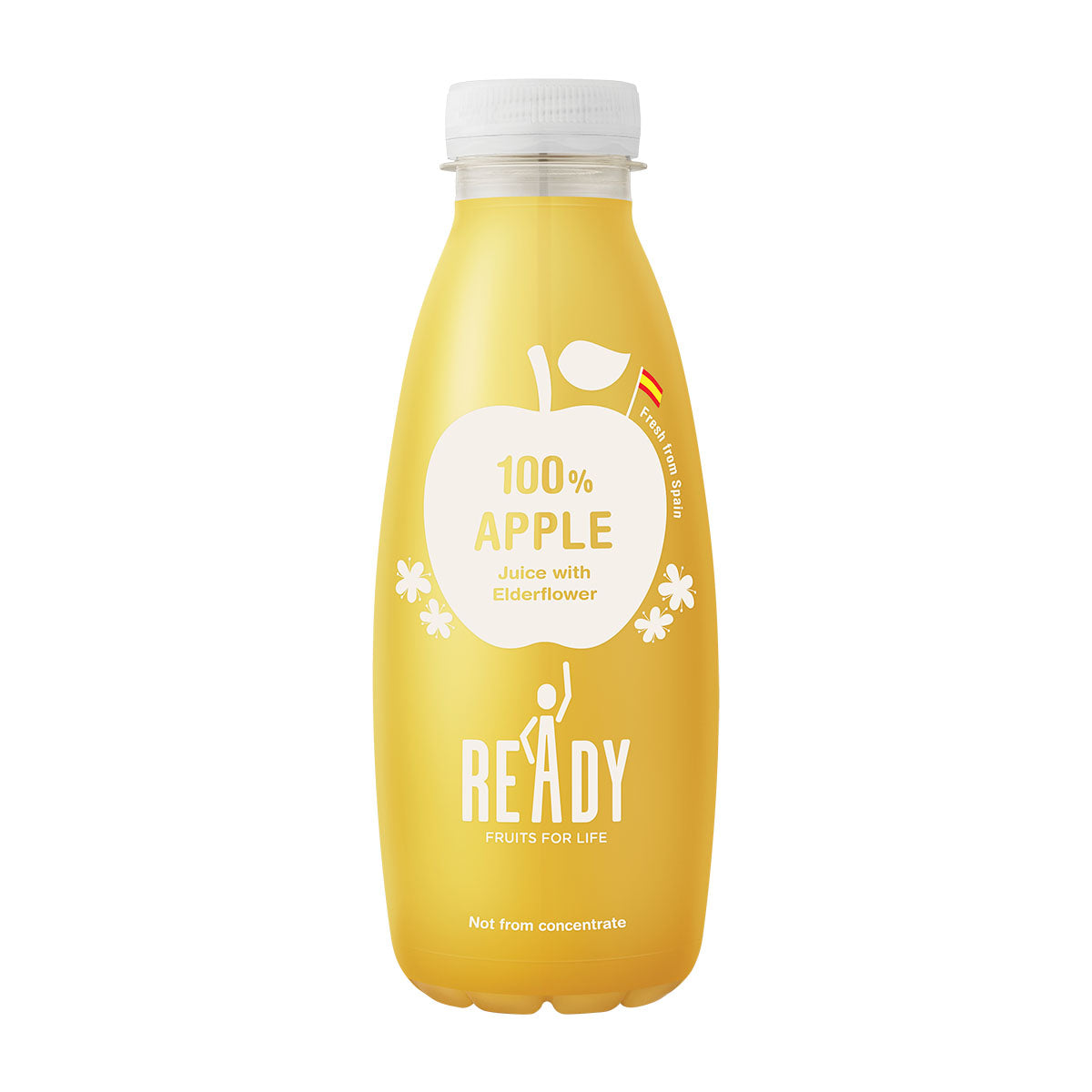 READY 純鮮蘋果汁（含接骨木花精華．非濃縮）500ml x 4 支裝