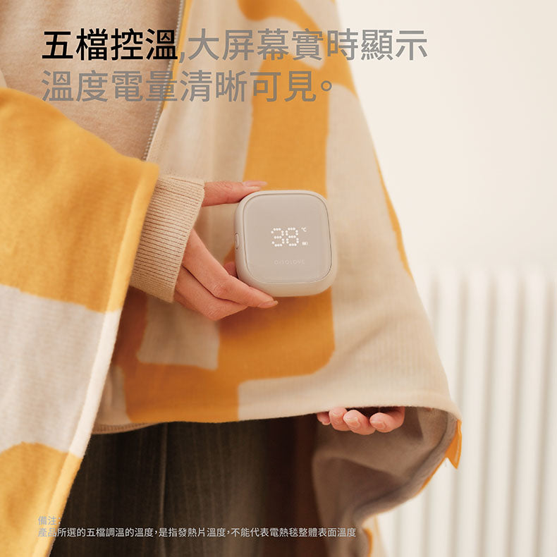 AISOLOVE RS8 HEATING SHAWL多用途發熱披肩(黑/灰/黃)