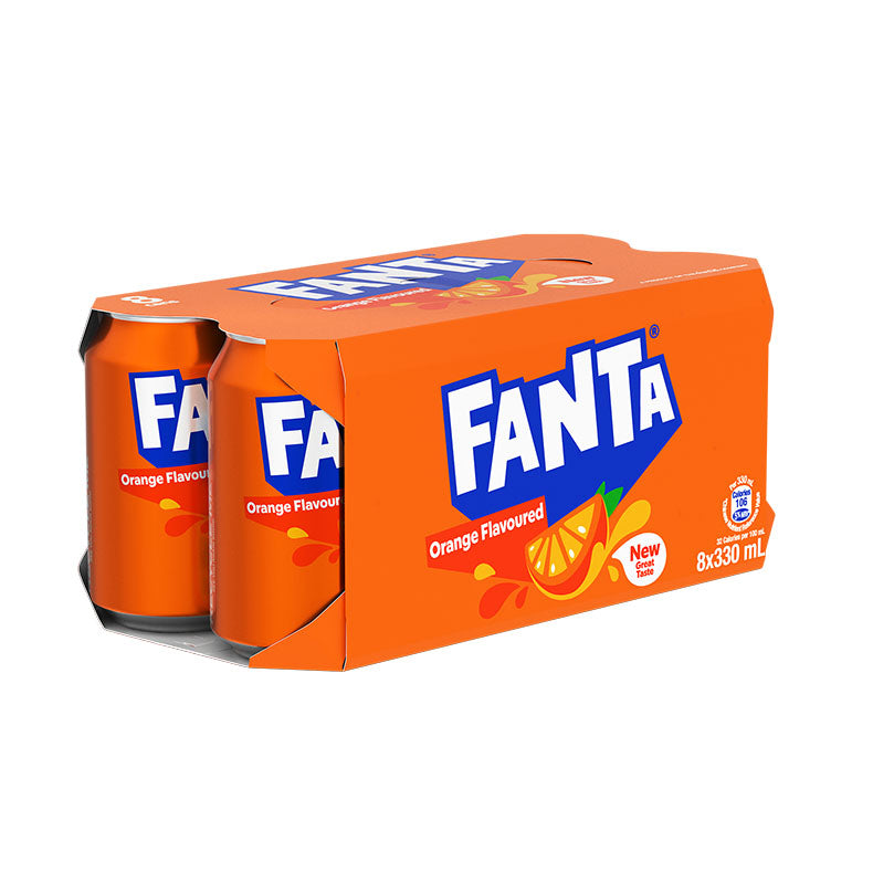 Fanta- 芬達橙味汽水330毫升 x 8 X 3罐裝 - 原箱