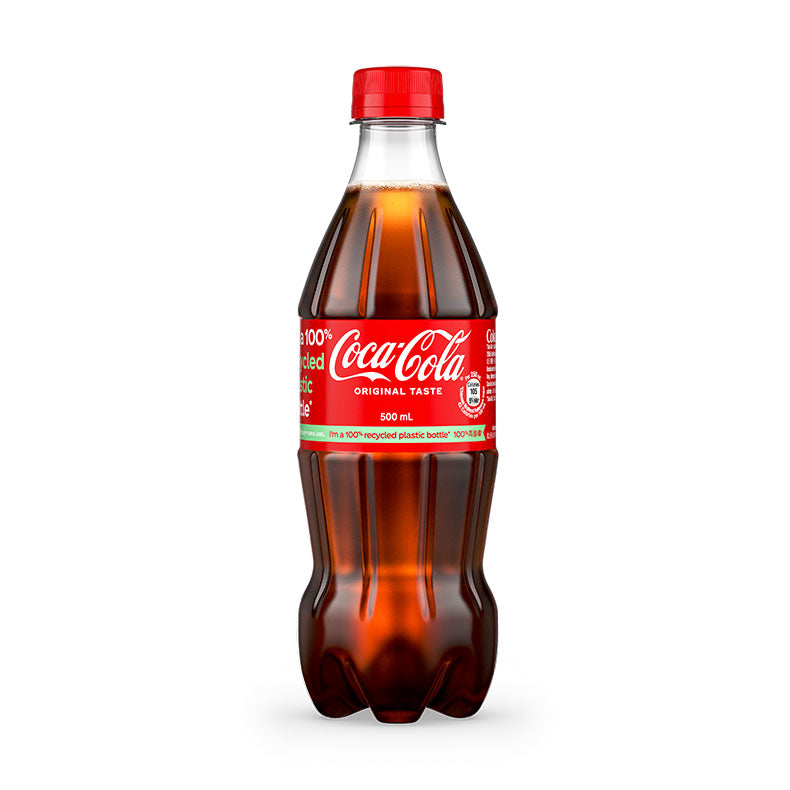 Coca Cola 可口可樂汽水500毫升X24支膠樽裝 - 原箱