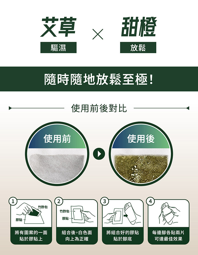 森源 -安睡足艾貼10片X 6 盒裝 ｜排毒祛濕