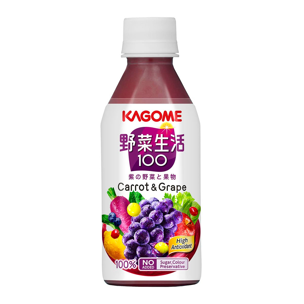 [原箱] KAGOME 野菜生活100 提子混合汁 24 x 280ml
