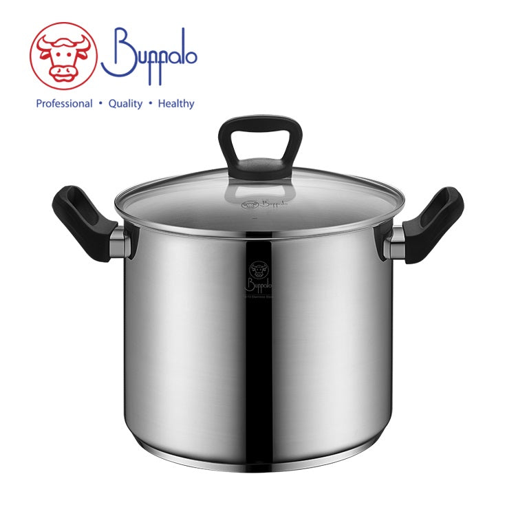 BUFFALO - 牛頭牌 Premium Cook 24cm 不銹鋼高身雙耳煲 34724HN