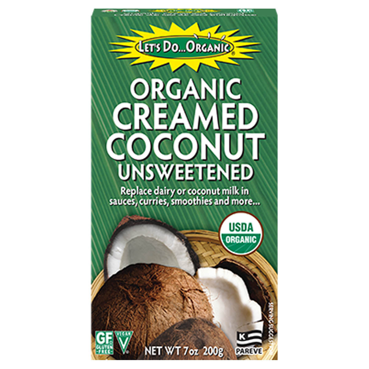 MAMA730 Let’s Do Organic 有機無糖椰膏 (無麩/無奶類/純素) Let’s Do Organic Organic Unsweetened Creamed Coconut (Gluten-Free/ Dairy-Free/Vegan)
