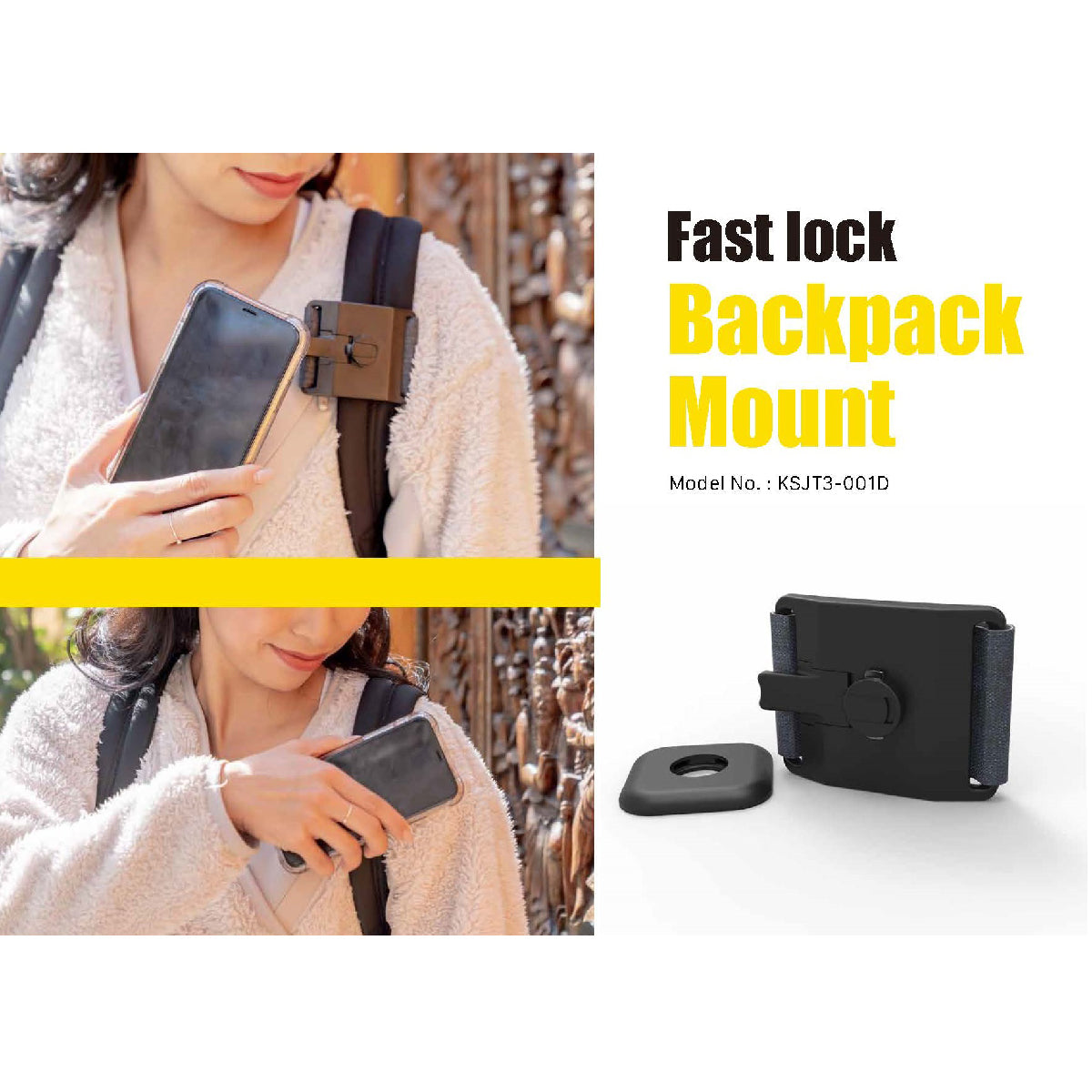 Lock Go - 背包扣 (手機夾扣 快速裝拆 萬用扣)