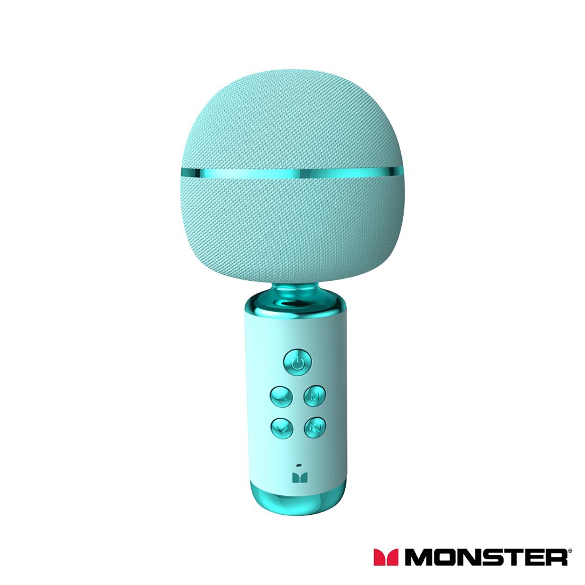 MONSTER M98 Mini Karaoke Microphone 可攜式唱K麥克風手機藍牙喇叭(黑/藍)