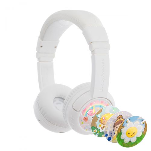 BuddyPhones Play Plus 頭戴式無線兒童耳機（有咪）（冰藍、深藍、灰、玫瑰紅、白、黃）