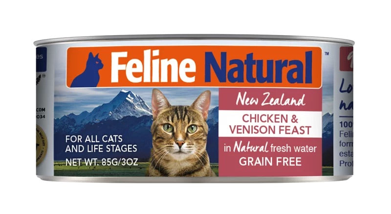 Feline Natural -  主食貓罐頭 - 雞肉及鹿肉盛宴 (貓)