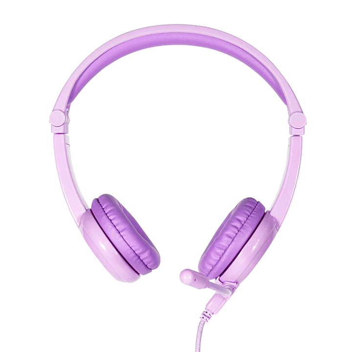 BuddyPhones Galaxy Gaming 頭戴式兒童耳機（有咪）（灰、紫）