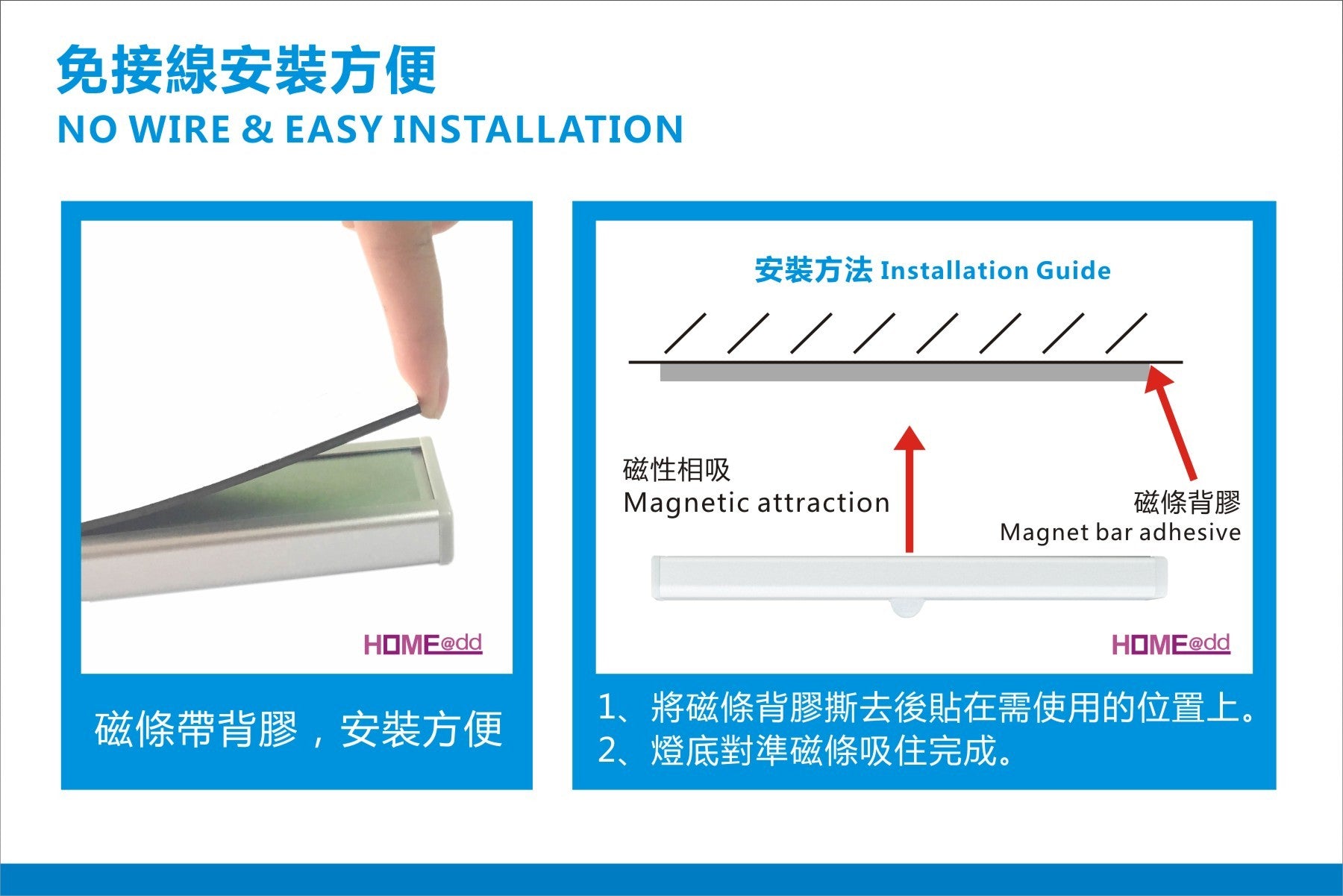 HOME@dd LED 充電式人體感應燈