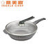 意美廚 - 韓國製 SELECTED 32cm 鋼化鑄鋁 大理石紋 易潔單柄炒鍋 連可立玻璃蓋 IC14332W