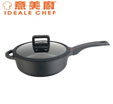 意美廚 - Dazzle 28cm 鋼化鑄鋁 易潔單柄深煎鍋 IC17028T