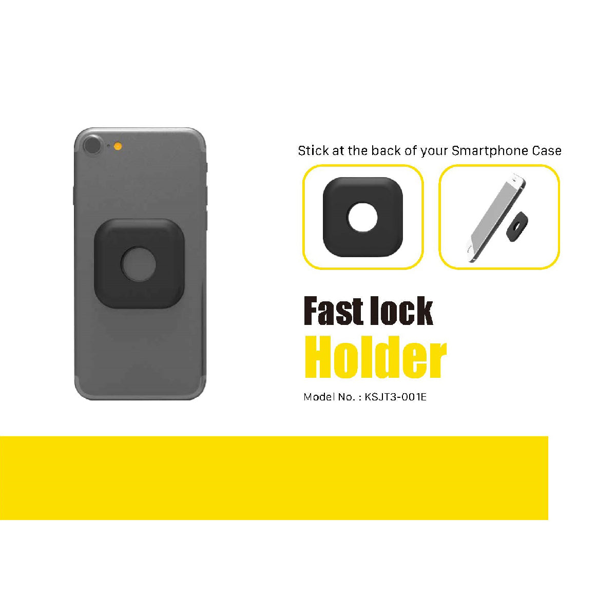 Lock Go - 牆貼 (手機夾扣 快速裝拆 萬用扣)