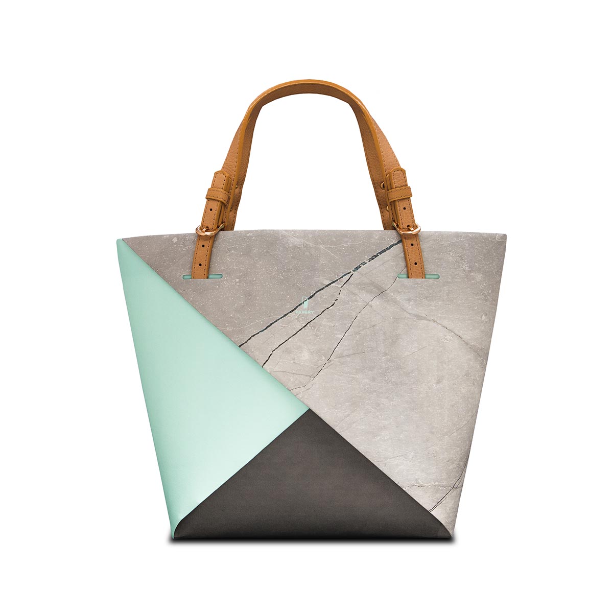 Papery Bag Colorblock（Grey stone）
