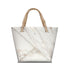 Papery Bag Colorblock（White marble）手袋