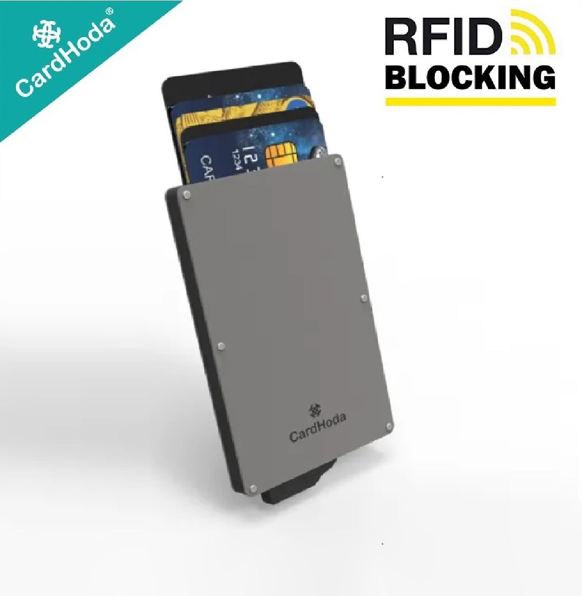 [寄海外] Cardhoda - RFID智能防護鋁盒卡套 (灰色)
