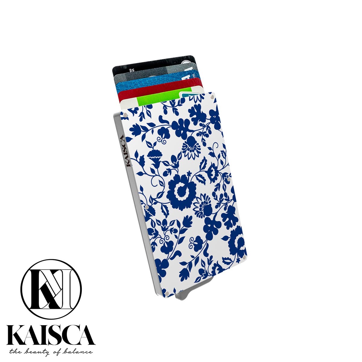 Kaisca - RFID智能防護鋁盒卡套- 青花瓷系列(花款/森林款/蝴蝶款)