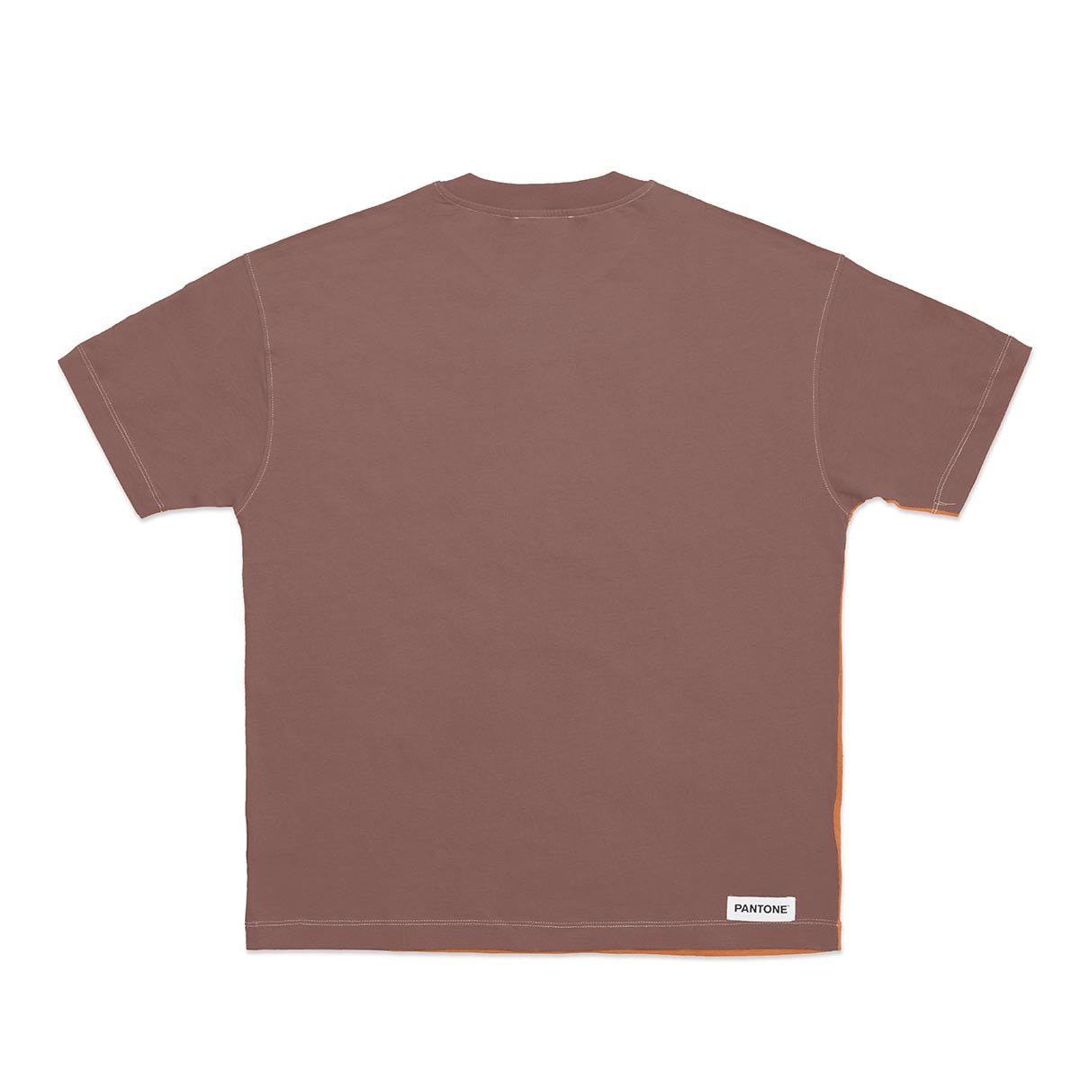 PANTONE FunMix Collection 純棉拼色短袖T恤（橙 / 啡）（加細碼 / 細碼 / 中碼 / 大碼 / 加大碼）